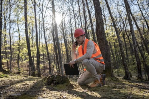 Land Surveyor Spotting Subsurface Risk Before Excavation